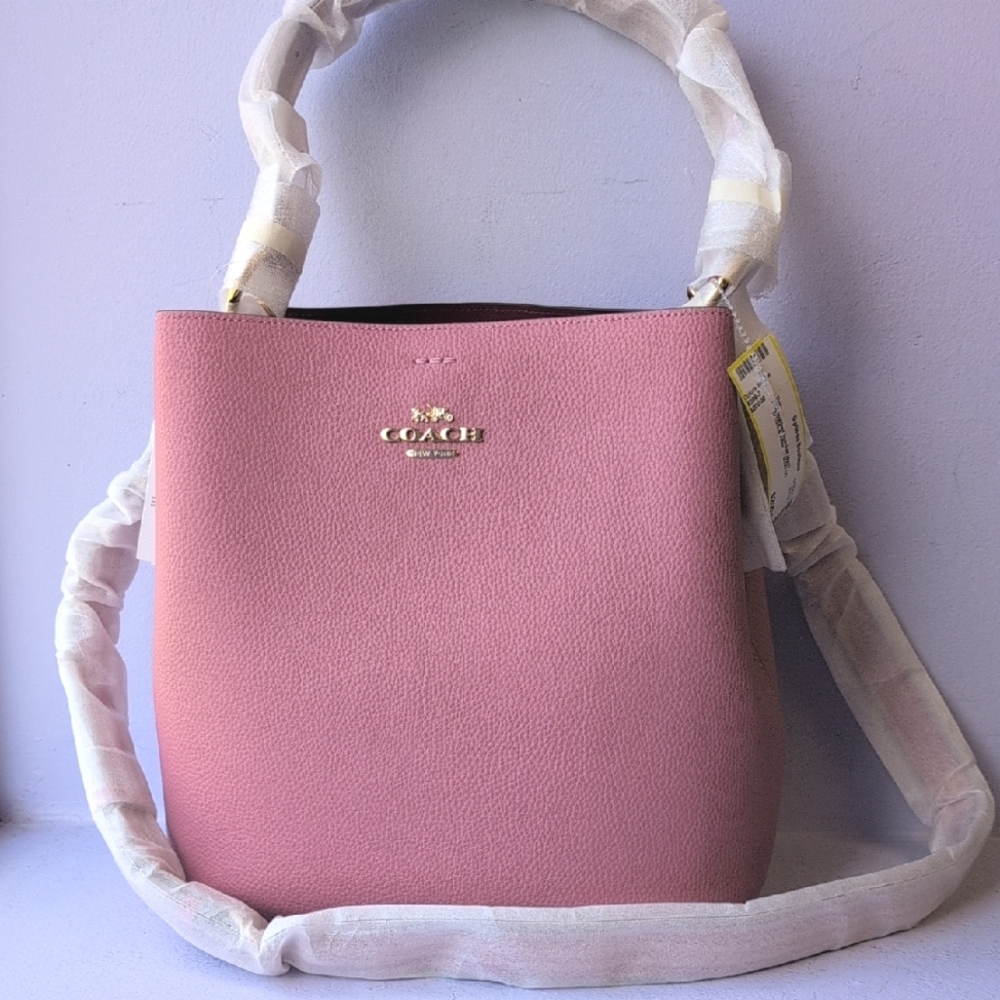 New Coach Small Town Bucket Bag Pink